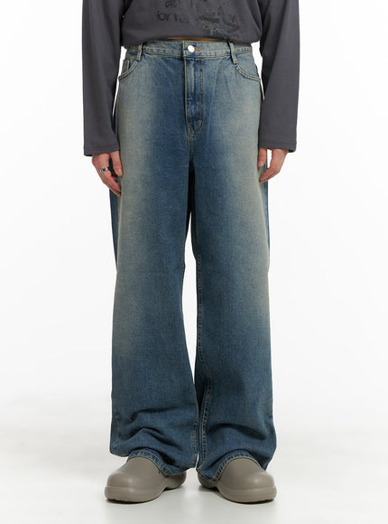 mens-straight-fit-jeans-ia401 / Dark blue