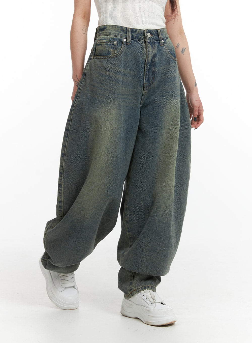 Parachute Blue Baggy Pants