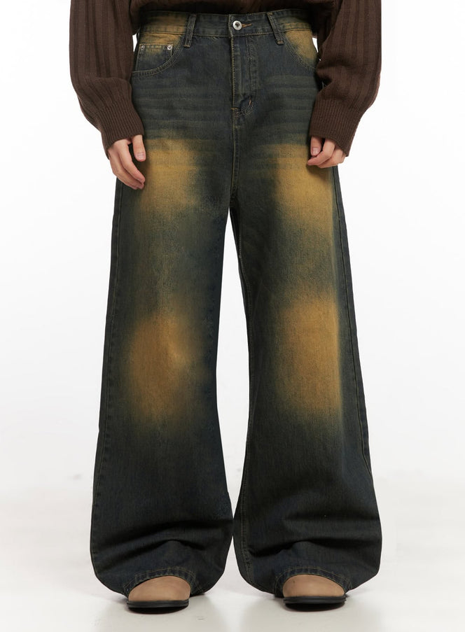 mens-washed-relaxed-fit-jeans-dark-green-ij517