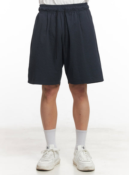 mens-adjustable-wide-fit-shorts-ia518 / Dark blue