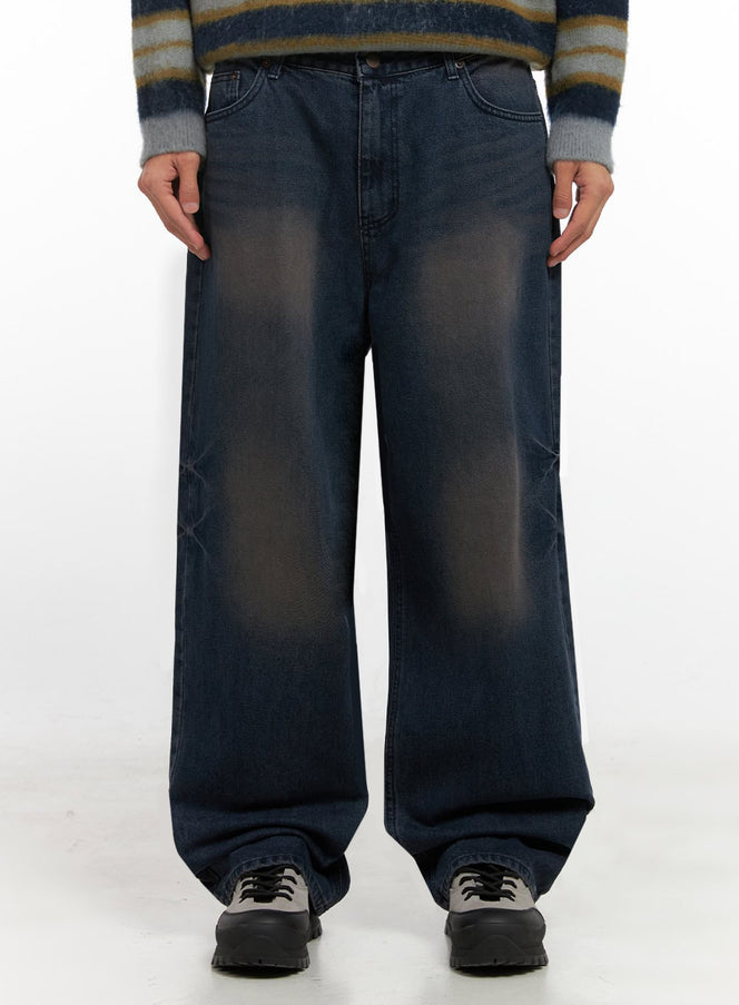 Men's Relaxed-Fit Jeans ID406 in Dark blue, size 2XL