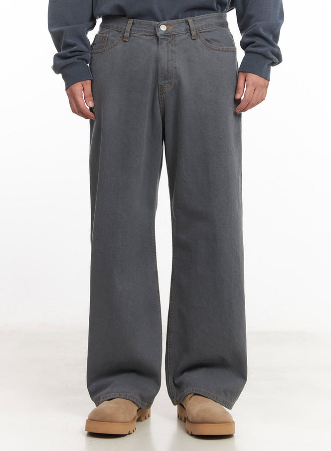 Men's Relaxed-Fit Jeans IM527 in Gray, size 2XL