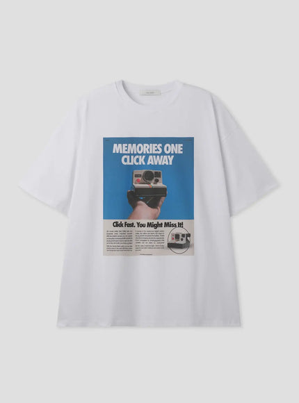 polaroid-print-graphic-t-shirt-il516 / White
