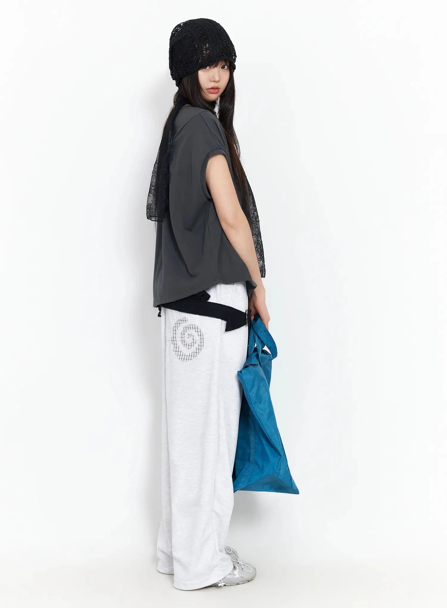 plaid-spiral-detail-sweatpants-ia523