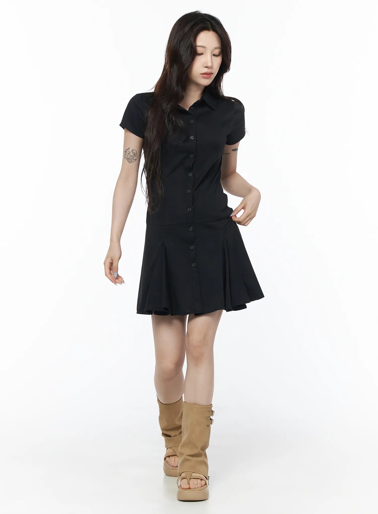 pleated-collar-mini-dress-cu510