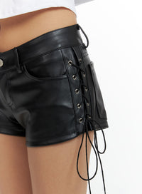 x-strap-faux-leather-shorts-cf427