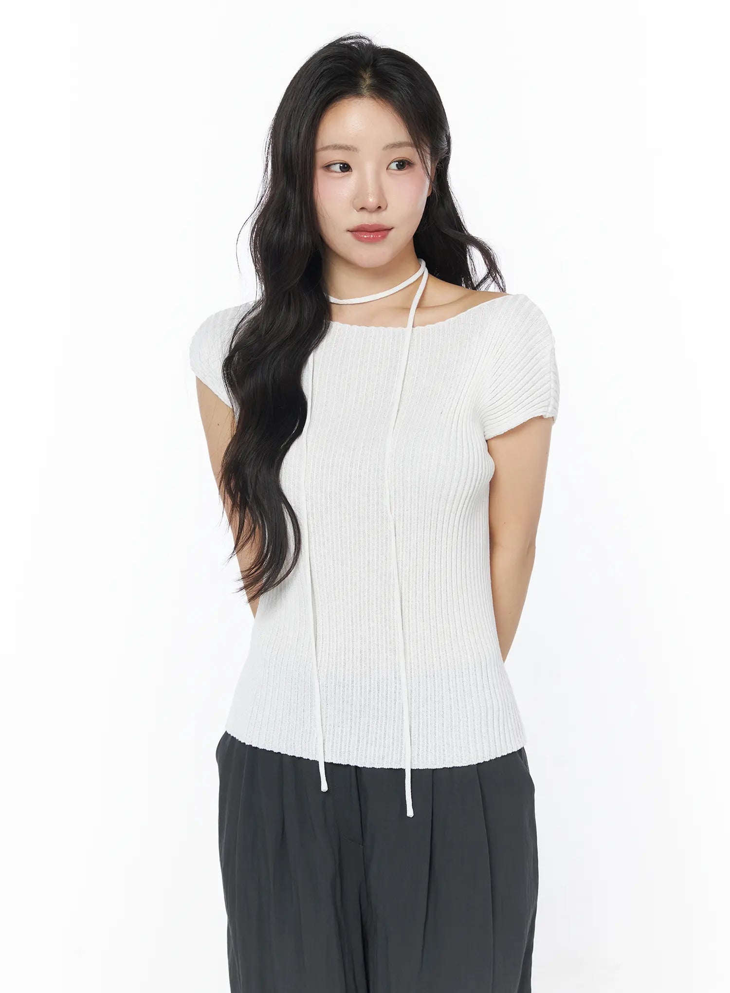 ribbed-off-shoulder-knit-top-and-scarf-set-cd805