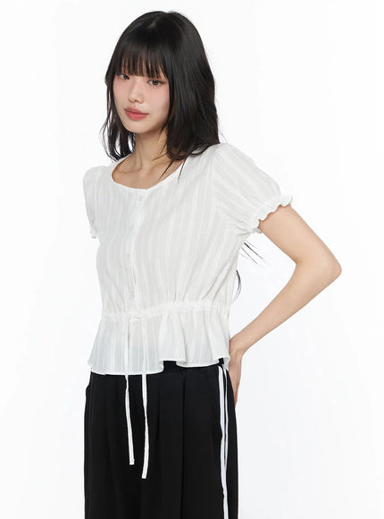 lace-puff-sleeve-blouse-iy525