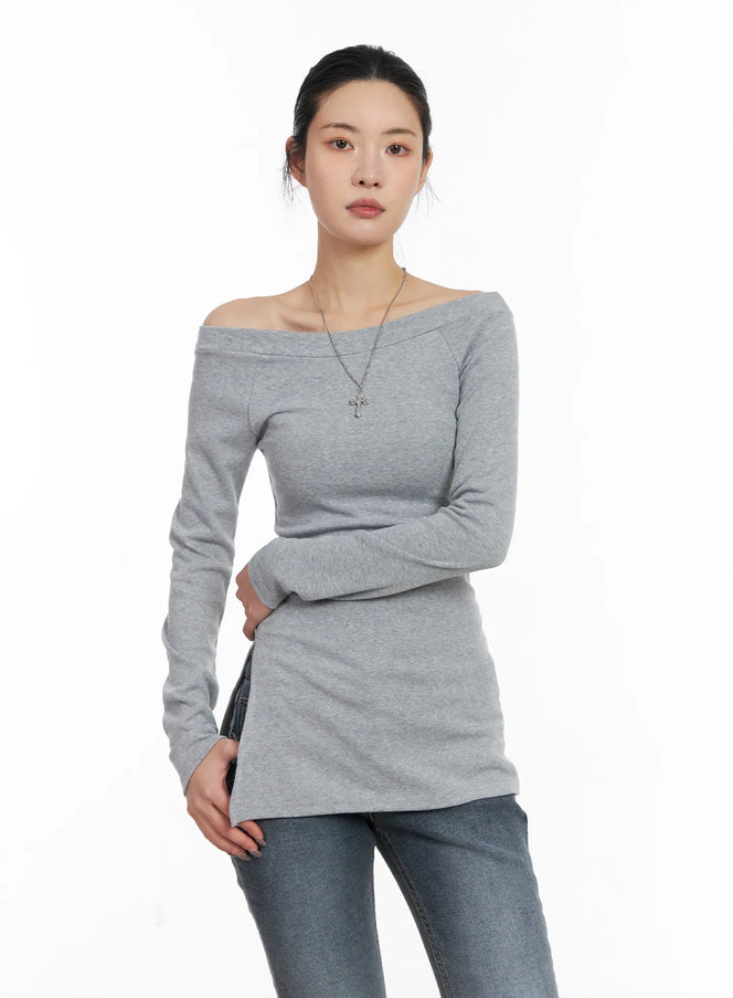 off-shoulder-slit-long-sleeve-top-cd509