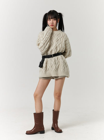 cable-knit-sweater-mini-dress-cj405