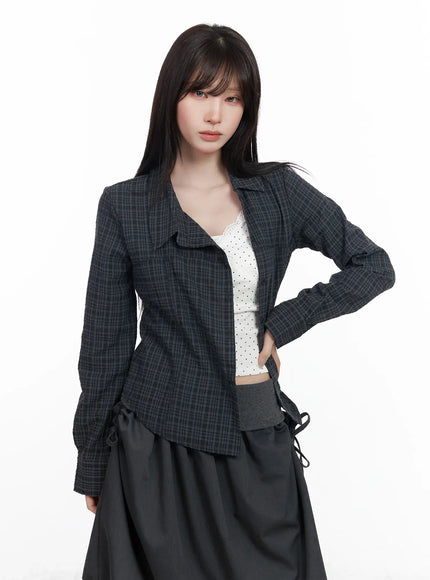 asymmetric-plaid-long-sleeve-shirt-cf523