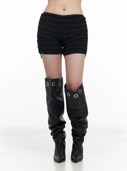 lace-trim-frill-mini-shorts-cm512