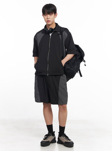 mens-zip-up-collared-half-sleeve-shirt-iy520