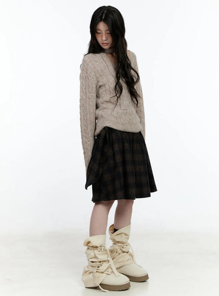 plaid-tie-wrap-midi-skirt-cn517