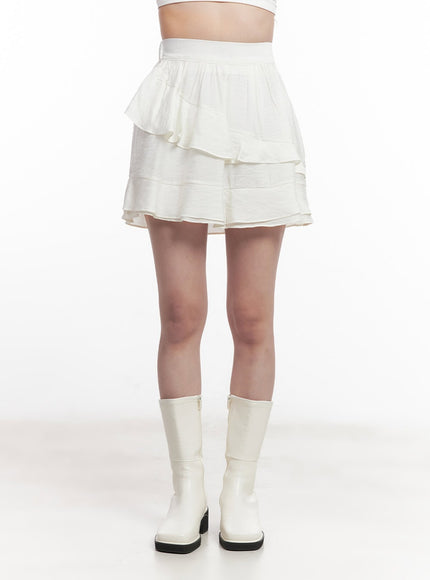 asymmetric-frill-flair-mini-skirt-cy526