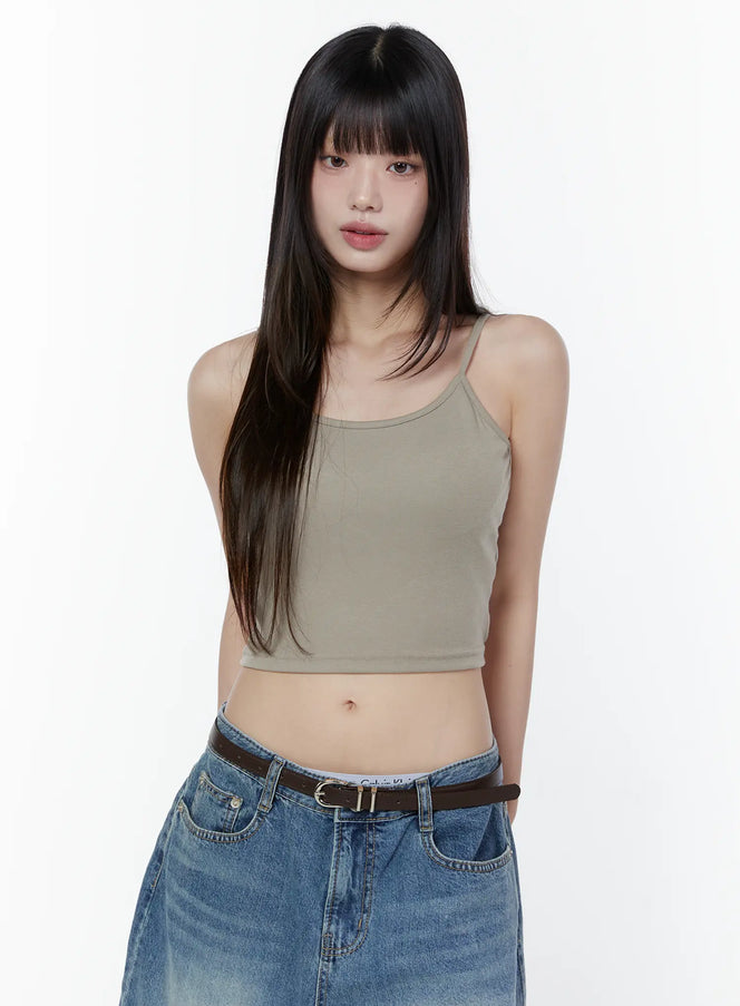 twist-back-ribbed-cami-cu505 / Beige