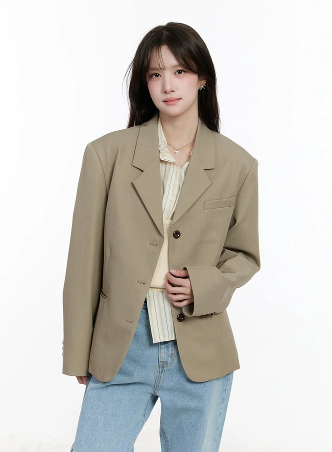classic-tailored-blazer-cm510 / Beige