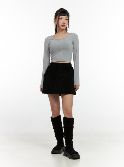 cargo-pocket-mini-skirt-cn404