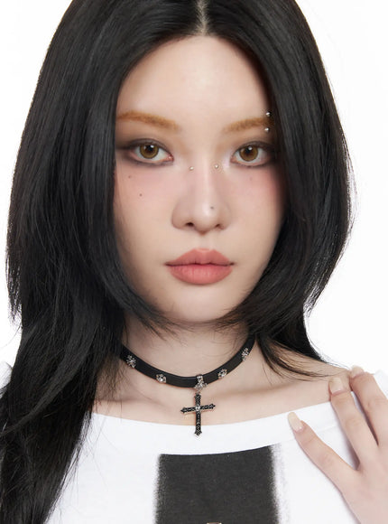 gothic-cross-choker-cm505