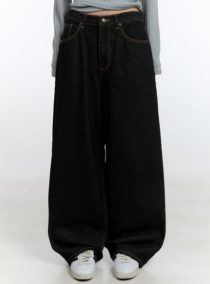 denise-baggy-jeans-cj520 / Black