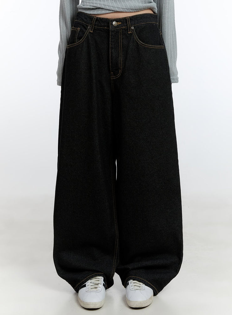 denise-baggy-jeans-cj520 / Black