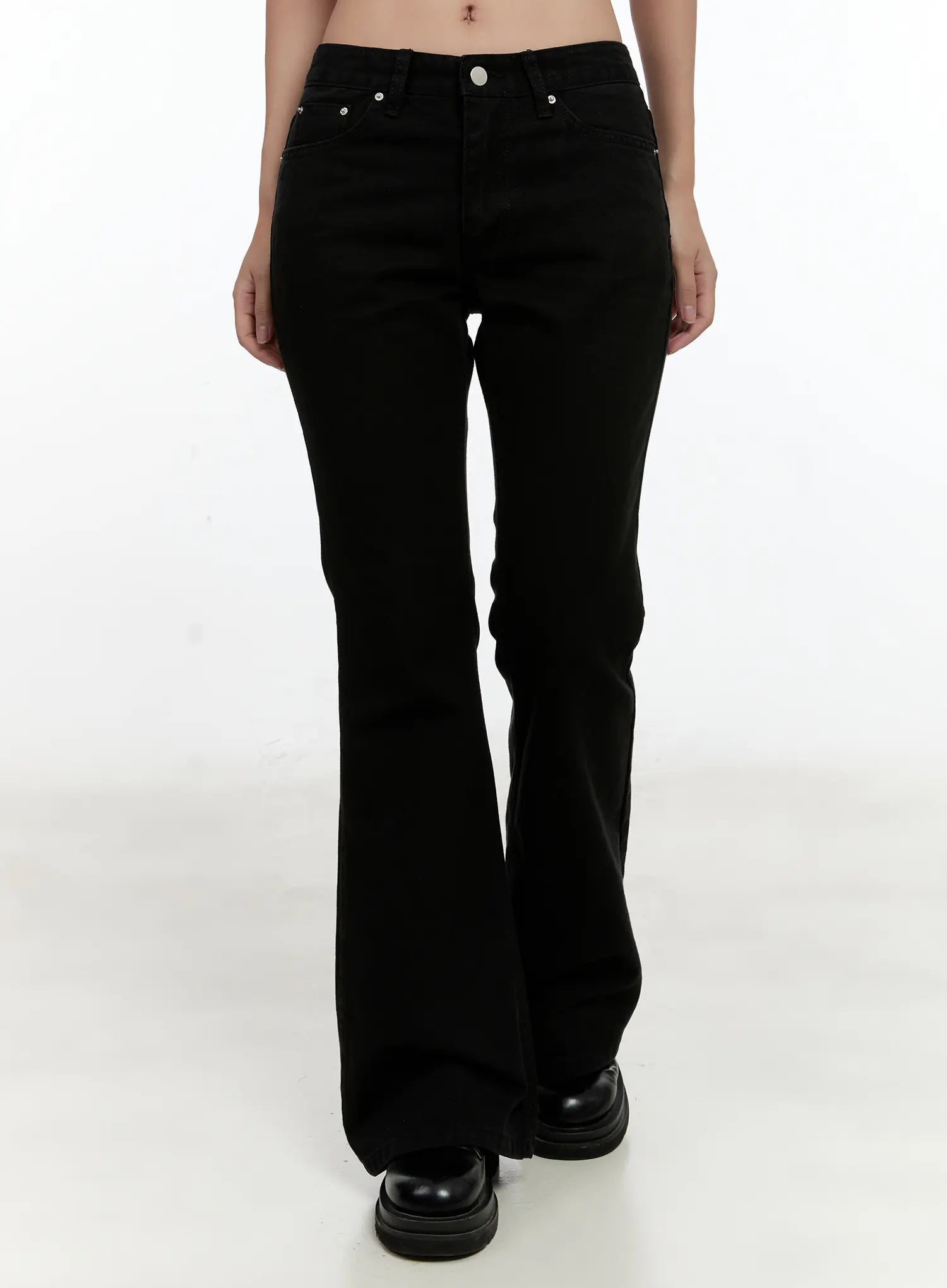 Classic Flare Pants CL531 in Black, size L