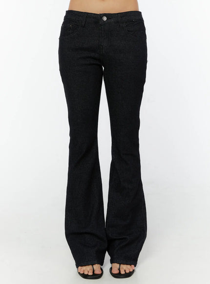 jody-no-fade-hip-pad-bootcut-jeans-cy520 / Black