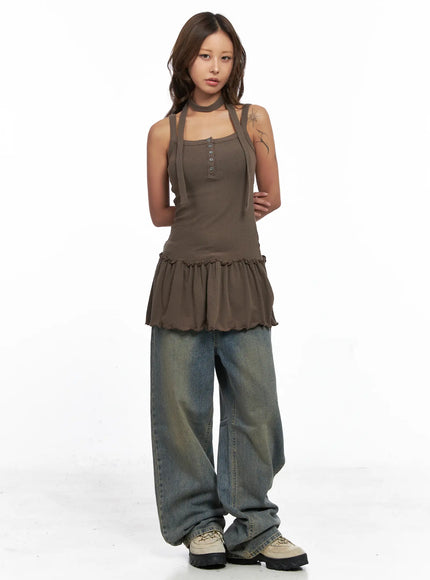 ruffled-tank-top-and-scarf-set-co513