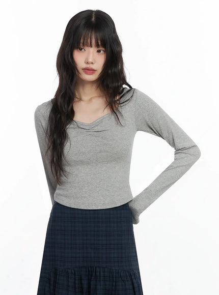 shirred-neck-long-sleebe-top-if505