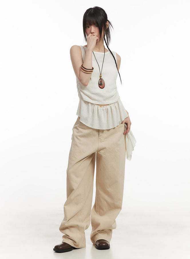 ruffle-shirred-asymmetric-tank-top-cf519