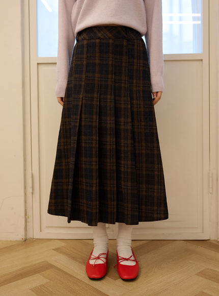 plaid-pleated-maxi-skirt-od327