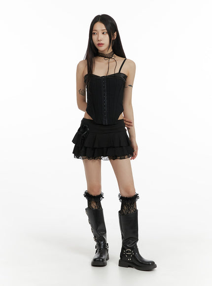 dark-grunge-frill-lace-mini-skirt-with-socks-cf429