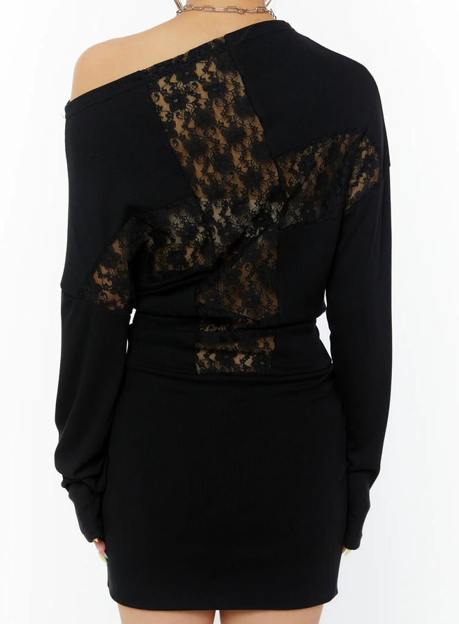 cross-lace-off-shoulder-mini-dress-cy521