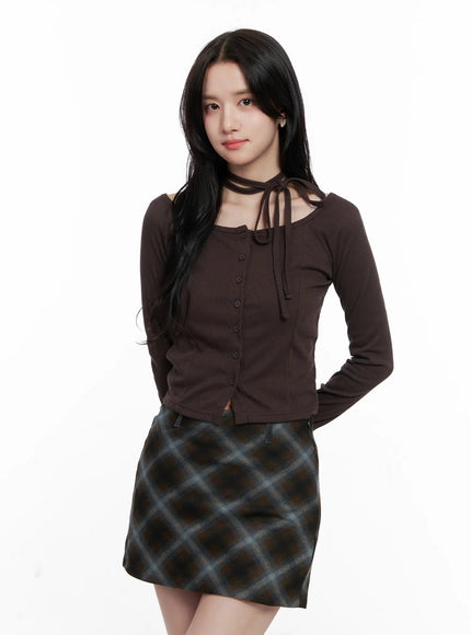 crop-cardigan-with-neck-strap-co523