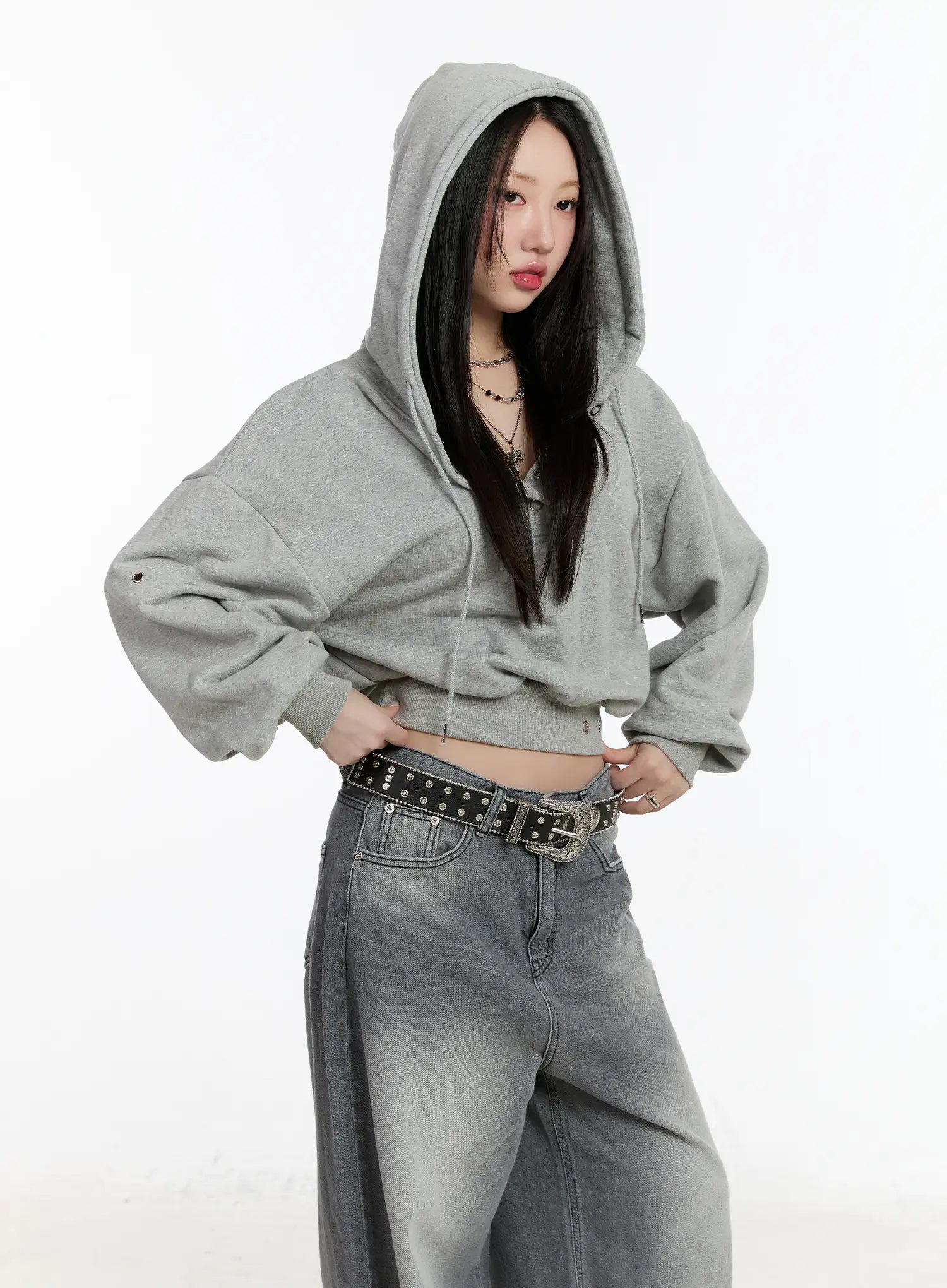eyelet-crop-hoodie-cm511