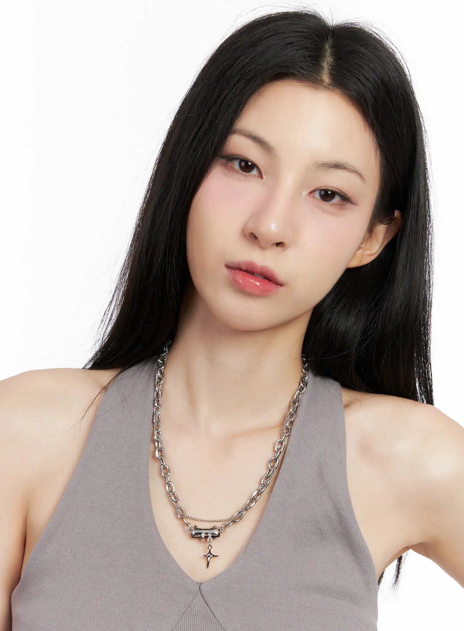 black-crystal-pendant-necklace-cg526