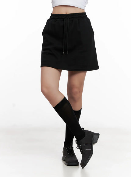 drawstring-sweat-skirt-cl518