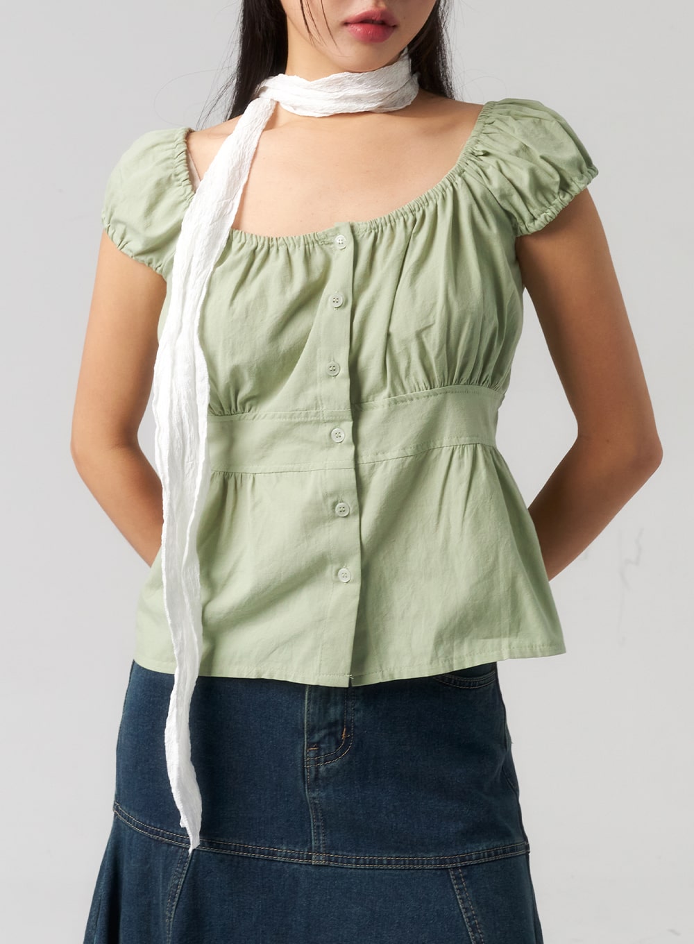 scoop-neck-button-blouse-cu327