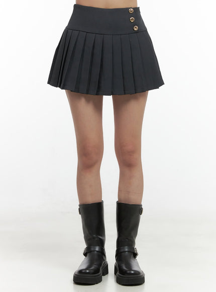 buttoned-pleated-mini-skirt-oo421