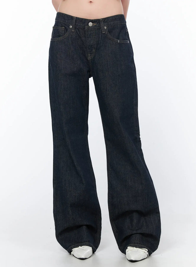 keziah-straight-leg-jeans-ca529 / Dark blue