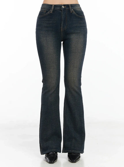 jordyn-high-waist-bootcut-jeans-cd502 / Dark blue