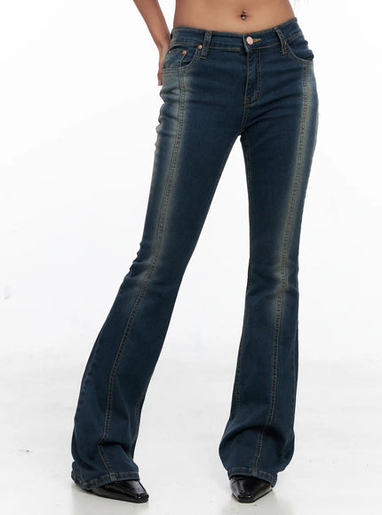 hadlee-sleek-stretch-boot-cut-denim-cs522 / Dark blue