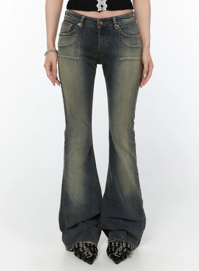 rumi-vintage-flared-jeans-cy514 / Dark blue