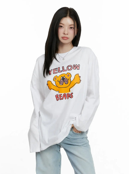 overfit-yellow-bears-graphic-long-sleeve-shirt-f502