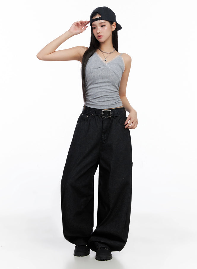 sleeveless-ruched-lace-cami-is525