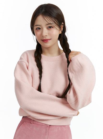 round-neck-knitted-long-sleeve-sweater-oj415