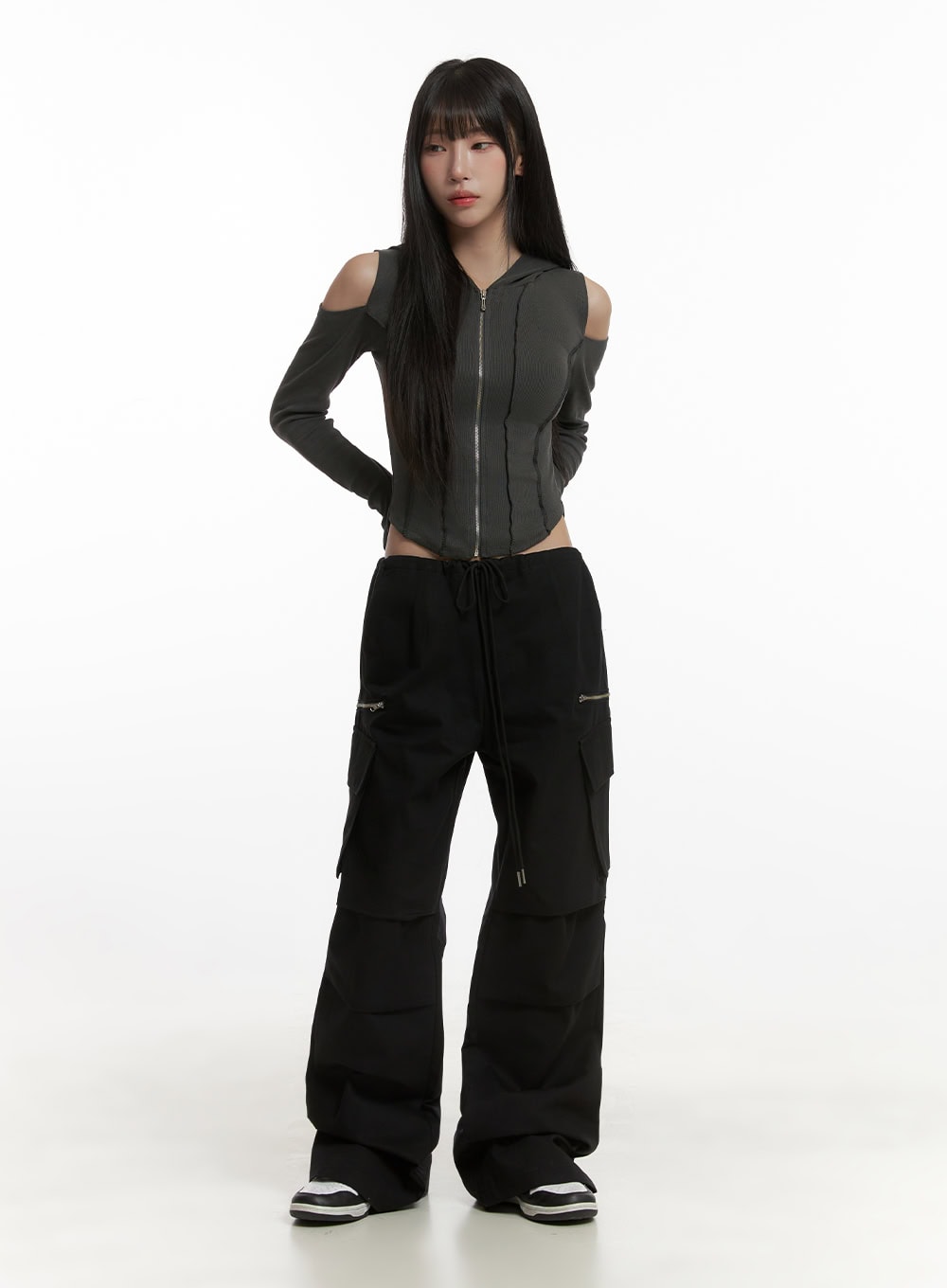 pintuck-string-pocket-cargo-pants-cg430