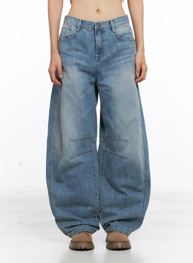 Dakota Relaxed Fit Vintage Wash Jeans CS511 - Acubi style | LEWKIN