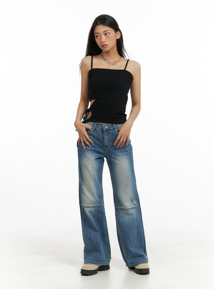 semi-destroyed-straight-jeans-ca424