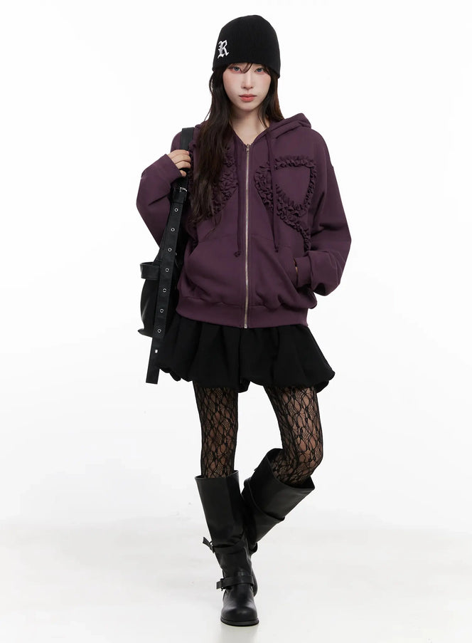 oversized-ruffle-zip-up-hoodie-io527